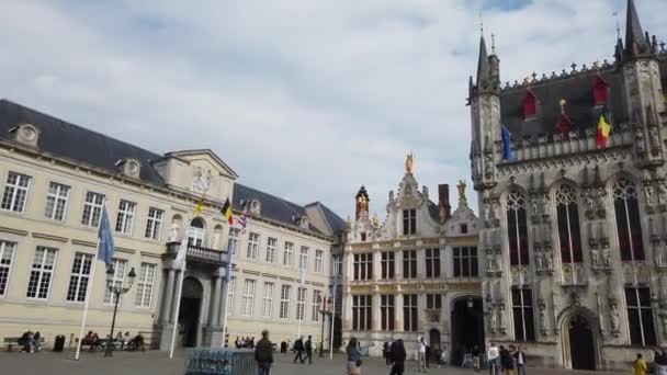Brugge België Mei 2019 Zicht Het Gruuthuse Paleis Het Gebied — Stockvideo