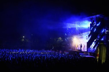 Kiev, Ukrayna, Avrupa - 15 Eylül 2019: Birçok seyirci