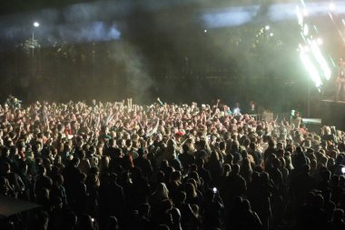 Kiev, Ukrayna, Avrupa - 15 Eylül 2019: Birçok seyirci