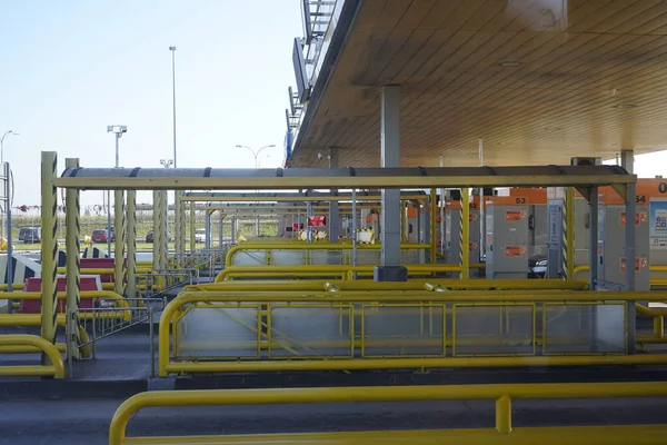 stock image Bydgoszcz - Gdansk, Poland - September 2019: Cars on a toll road