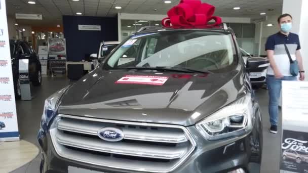 Europa Kiev Ucraina Giugno 2020 Ford Motor Show Vendite Auto — Video Stock