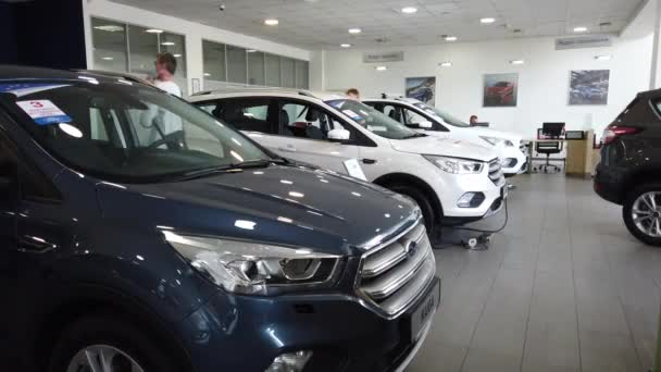 Europe Kiev Ukraine June 2020 Ford Motor Show Car Sales — Stock Video