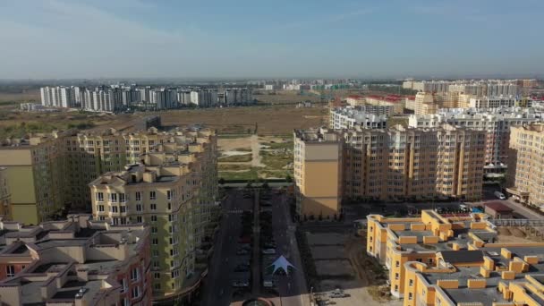 Sofiyevskaya Borshchagovka Kiev Region Ukraine Σεπτέμβριος 2020 Αεροφωτογραφία Των Κατοικιών — Αρχείο Βίντεο