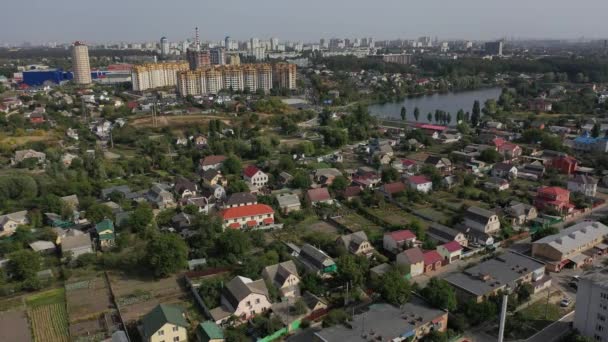 Sofiyevskaya Borshchagovka Regio Kiev Oekraïne September 2020 Uitzicht Vanuit Lucht — Stockvideo