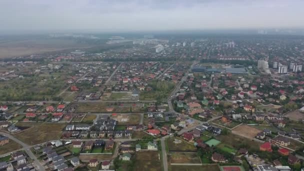 Sofiyevskaya Borshchagovka Região Kiev Ucrânia Setembro 2020 Vista Aérea Casas — Vídeo de Stock