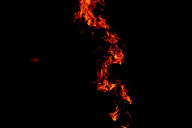 Fire. The fire is very hot. Don't play with it. Flames in the dark clipart