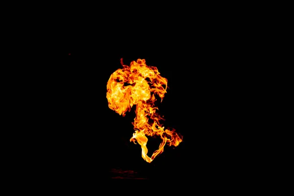 Огонь Огонь Горячий Играй Ним Пламя Темноте — стоковое фото