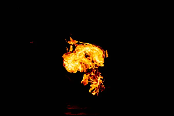 Fire Fire Very Hot Don Play Flames Dark — Stock Photo, Image