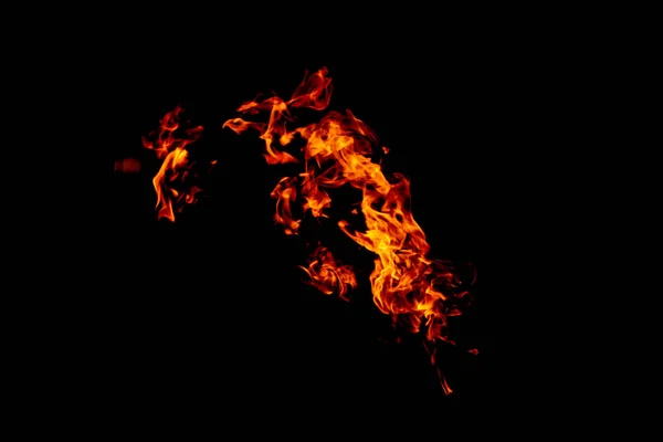 Φωτιά Φωτιά Είναι Πολύ Καυτή Μην Παίζεις Αυτό Φλόγες Στο — Φωτογραφία Αρχείου