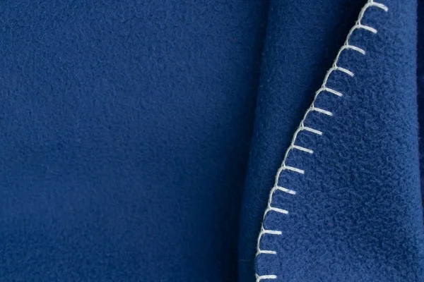 Hladká Tmavě Modrá Tkanina Umělých Materiálů Jako Tapeta — Stock fotografie