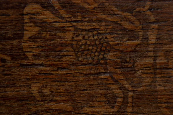 Old Drawing Carved Wooden Chair Background Macro — Stok fotoğraf