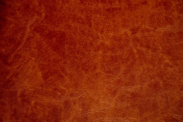 Dark Brown Genuine Leather Close Background — Stock Photo, Image