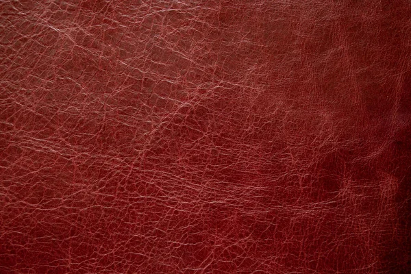 Mörkröd Äkta Läder Som Närbild Bakgrund — Stockfoto
