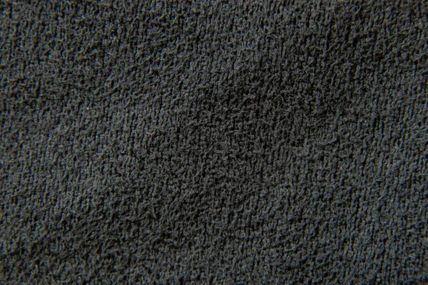 Темно Серая Махровая Простая Ткань Качестве Фонового Макроса — стоковое фото
