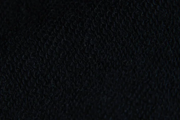 Zwykły Czarny Bawełna Tkanina Jako Tło Zbliżenie — Zdjęcie stockowe