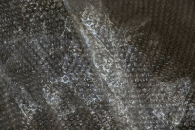 malların paketlenmesi için baloncuk plastik ambalajı yakın plan olarak