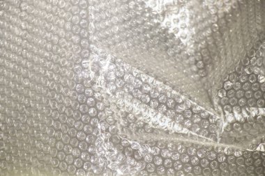 malların paketlenmesi için baloncuk plastik ambalajı yakın plan olarak