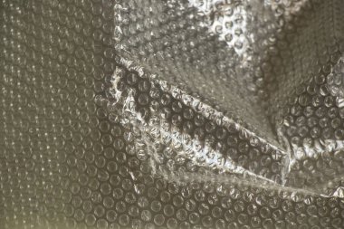 malların paketlenmesi için baloncuk plastik ambalajı yakın plan olarak