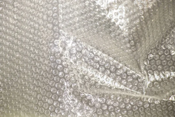 malların paketlenmesi için baloncuk plastik ambalajı yakın plan olarak