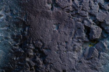 Arkaplan olarak parlak gri boyalarla boyanmış beton duvar