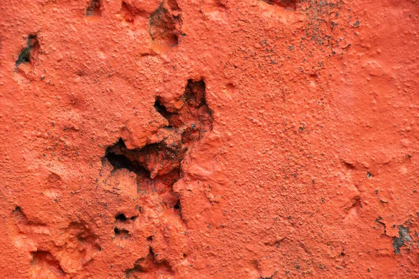 Фон Коралловой Краски Бетонной Стене Заднем Плане — стоковое фото