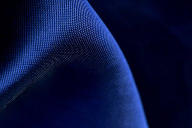 Koyu mavi ipek kumaş arkaplan, gradyanı yakın.