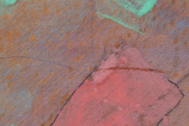 Ahşap tahtada çok renkli suluboya arka plan, pastel gölgeler