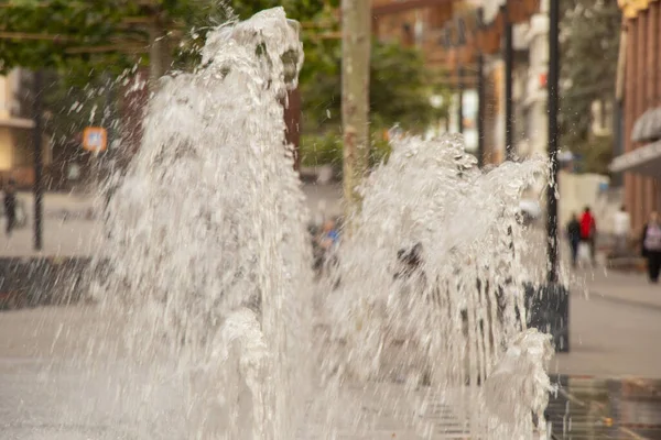 Fuente Centro Ciudad Dnipro Cerca — Foto de Stock