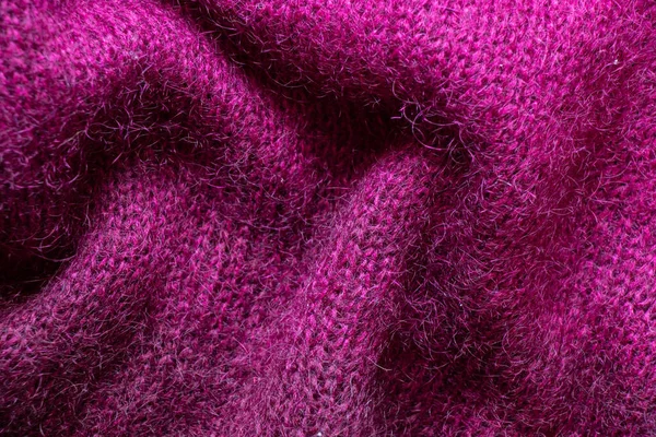 Шерстяная Фиолетовая Ткань Задний План Шерстяная Одежда — стоковое фото