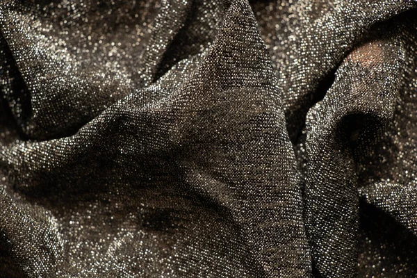 yakın plan olarak siyah parlak buruşuk şal