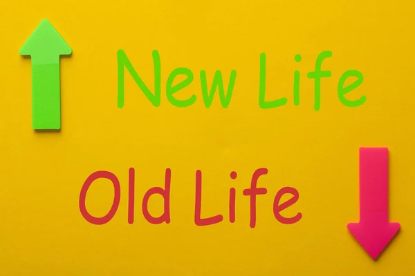 Oude Leven Nieuw Leven Nieuw Leven Concept Diëten Gezonde Levensstijl — Stockfoto