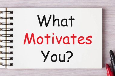 Ne bir defter üzerinde yazılı motive. İş röportajda soru 