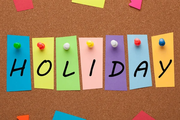 Słowo Concept Holiday — Zdjęcie stockowe
