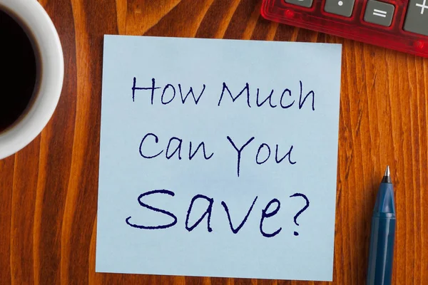 Hoeveel kunt u besparen — Stockfoto