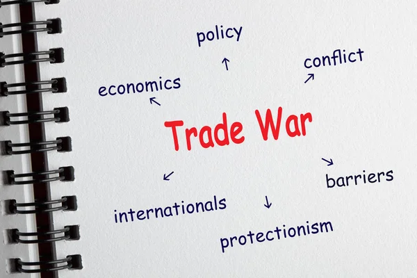Handelskriegskonzept — Stockfoto