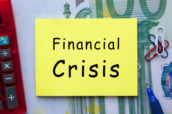 Фінансова криза концепції — стокове фото