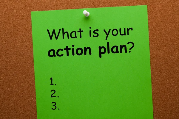 Quel est votre plan d'action ? — Photo