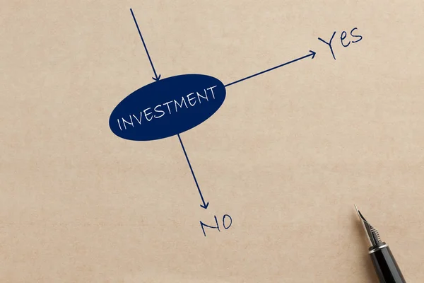 Investitionsentscheidungskonzept — Stockfoto