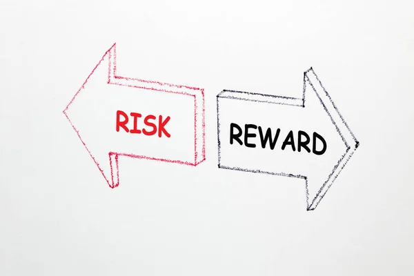 Концепция вознаграждения за риск — стоковое фото