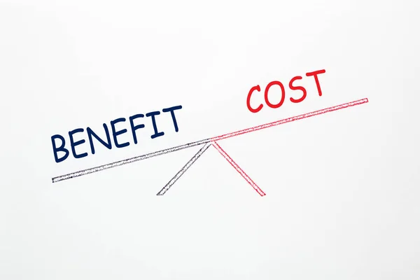 Equilibrio costi / benefici — Foto Stock