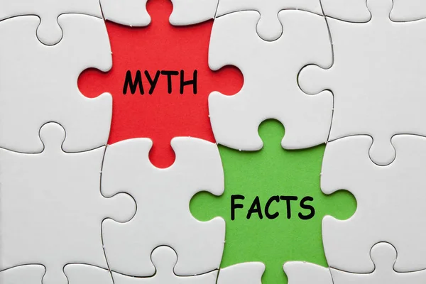 Myth Facts Concept — Stock Photo, Image