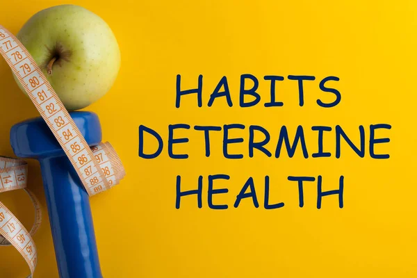 Le abitudini determinano la salute — Foto Stock