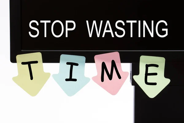 Sluta slösa bort tid — Stockfoto
