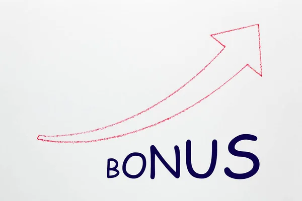 Diagram över bonus tillväxt — Stockfoto