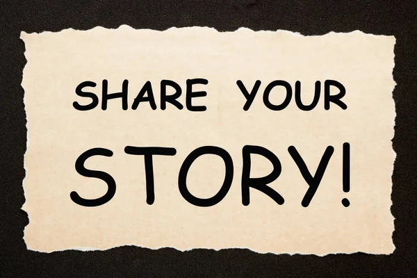 Share Your Story — Stock Photo, Image