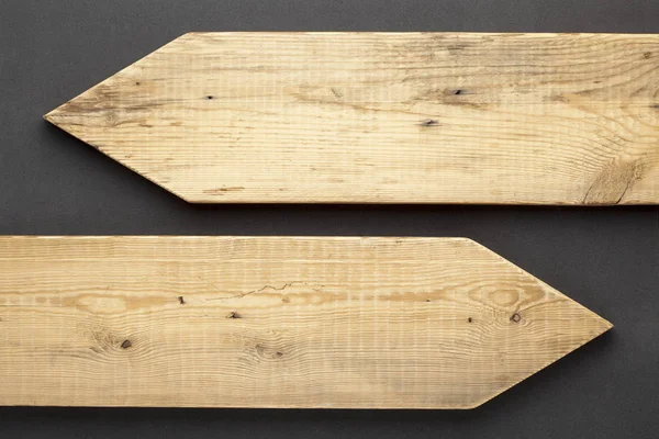 Puste drewniane znaki — Zdjęcie stockowe
