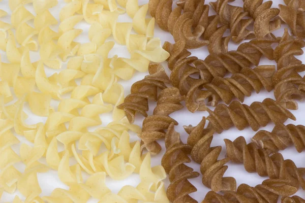 Uncooked Fusilli Pasta — Stock Photo, Image