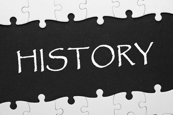 History Concept Puzzle — Stock Photo, Image