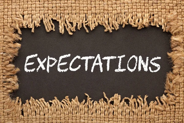 Concepto de expectativas — Foto de Stock