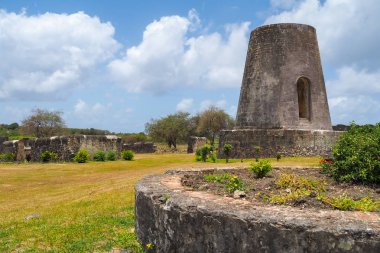 Eski değirmen Roussel Trianon bitki, Marie Galante, Guadeloupe